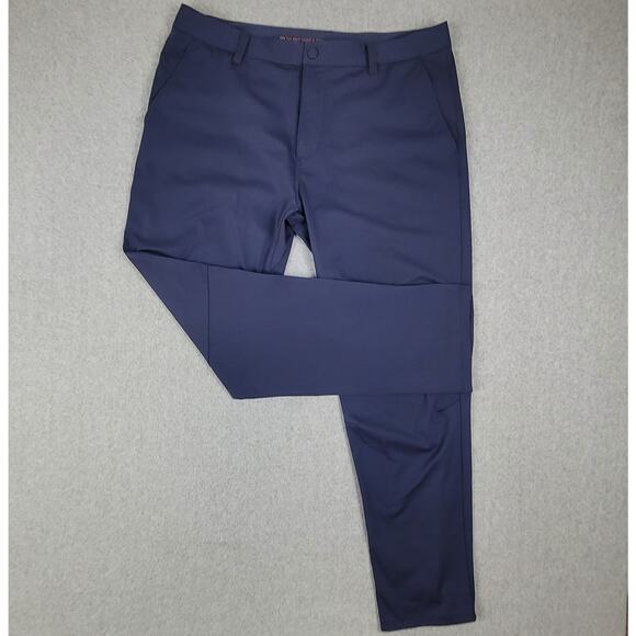 Rhone Commuter Pants Mens Size 36 Navy Flat Front